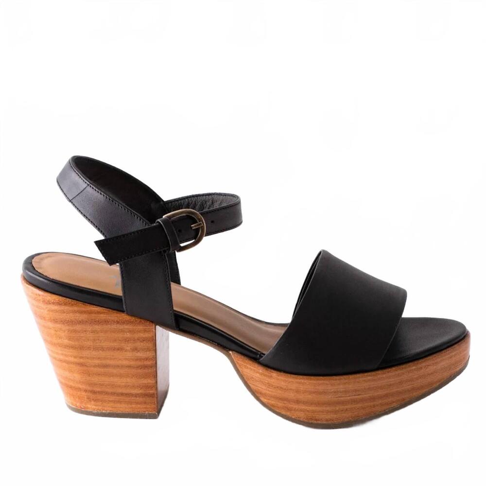 NEW FORTRESS OF INCA women's hannah platform clogs sandal in black